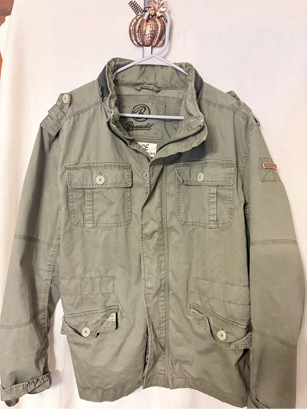 Brandit Britannia Olive Green Military Field Jacket
